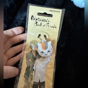 Natsume’s Book of Friends Cat Key Cap Keychain
